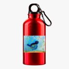 Металлическая бутылка 400 мл UV-DTF