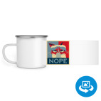 Кружка металлическая белая (круговая запечатка)