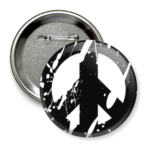 Значок 75мм с принтом Make love