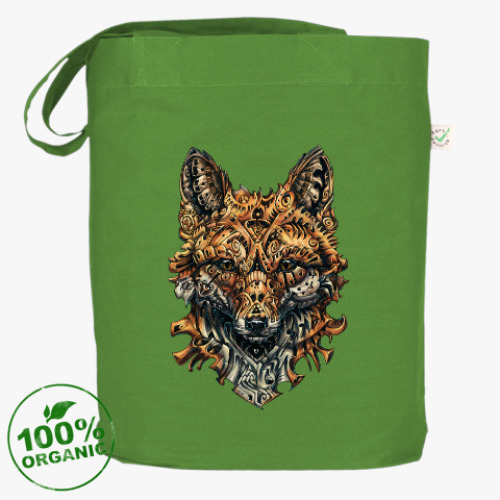Сумка шоппер с принтом Mechanical Fox