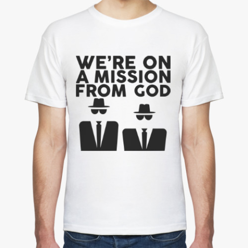 Футболка с принтом Братья Блюз