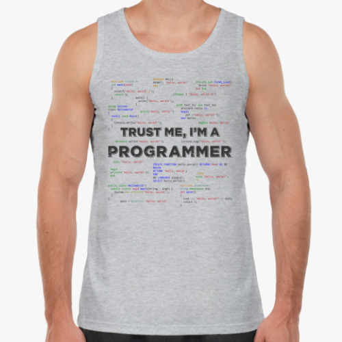 Майка с принтом Trust me, i'm a PROGRAMMER