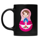 Кружка цветная UV-DTF