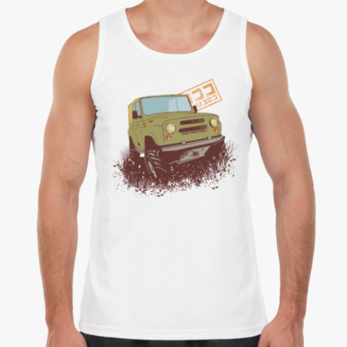 Майка с принтом 4х4 Off Road УАЗ.