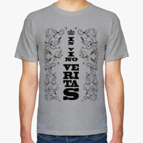 Футболка с принтом In vino veritas