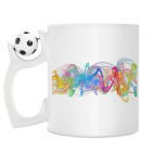 Кружка с футбольным мячиком