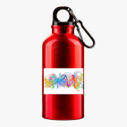 Металлическая бутылка 400 мл UV-DTF