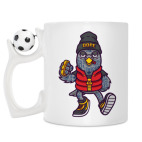 Кружка с футбольным мячиком