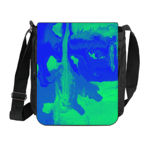 Сумка на плечо (мини-планшет) с принтом Яркая пастель