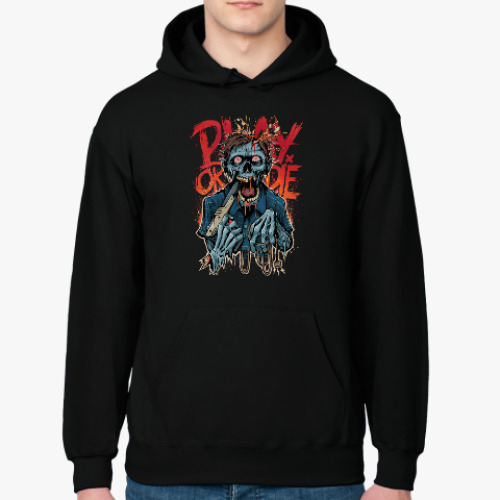 Толстовка худи с принтом Зомби Геймер