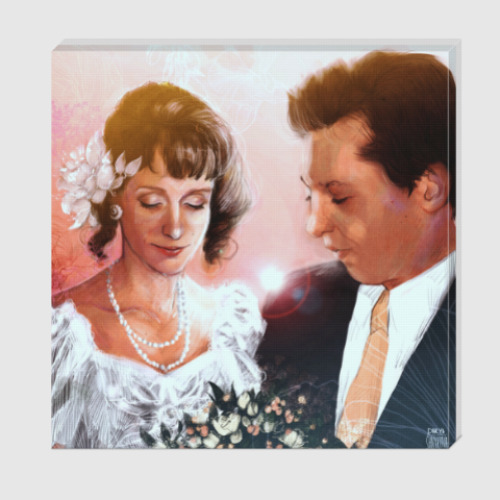 Холст с принтом N&A