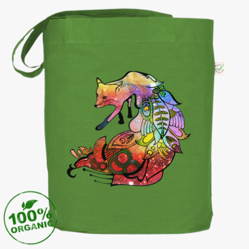 Сумка шоппер с принтом Nocturnal Fox