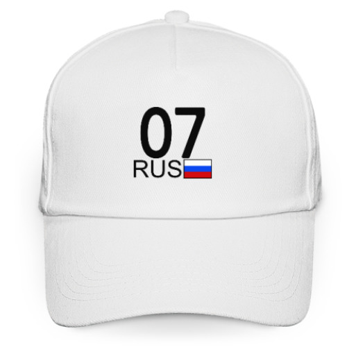 Кепка бейсболка с принтом 07 RUS