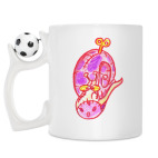 Кружка с футбольным мячиком