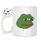 Кружка с футбольным мячиком
