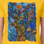 Сова в волшебном лесу