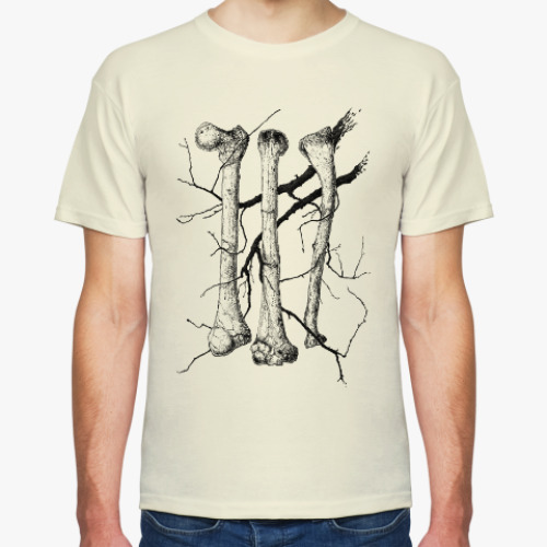 Футболка с принтом Branches & Bones