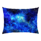 Подушка 35x35 см с цветной обратной стороной Космос