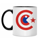 Кружка двухцветная