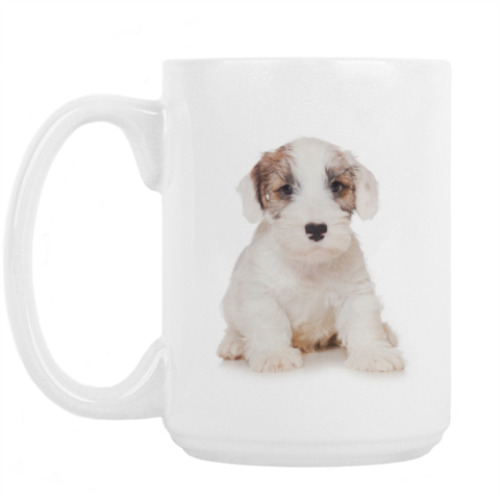 Кружка с принтом Щенки,щенята и собаки