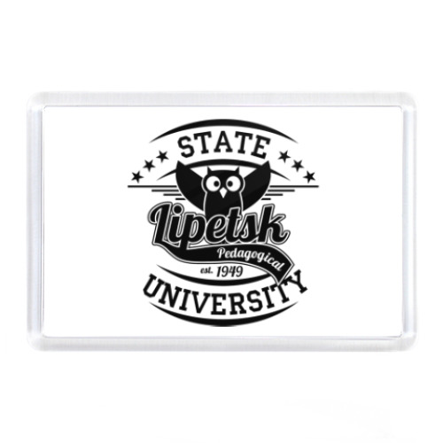 Магнит с принтом LSPU Big Owl