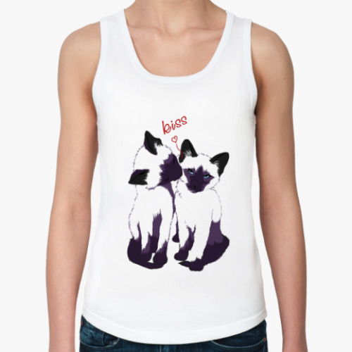 Женская майка с принтом Котята