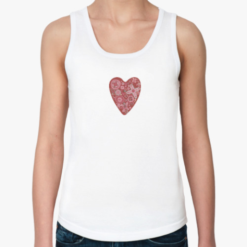 Женская майка с принтом Heart