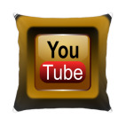 Подушка 35x35 см YouTube