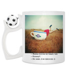 Кружка с футбольным мячиком