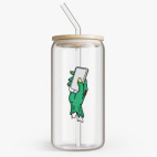 Банка с бамбуковой крышкой