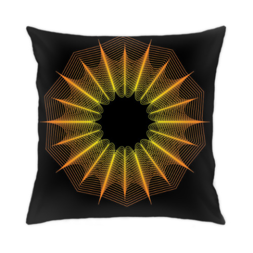 Подушка с принтом вортекс