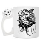 Кружка с футбольным мячиком