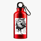 Металлическая бутылка 400 мл UV-DTF