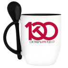 Кружка с ложкой