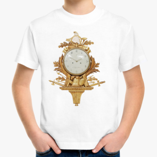 Детская футболка с принтом Золотые часы - Военные трофеи