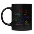 Кружка цветная UV-DTF