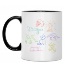 Кружка двухцветная