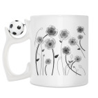 Кружка с футбольным мячиком