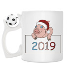 Кружка с футбольным мячиком