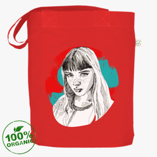 Сумка шоппер с принтом Взгляд