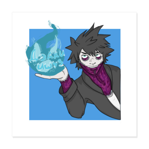 Виниловые наклейки с принтом Даби аниме Моя геройская академия