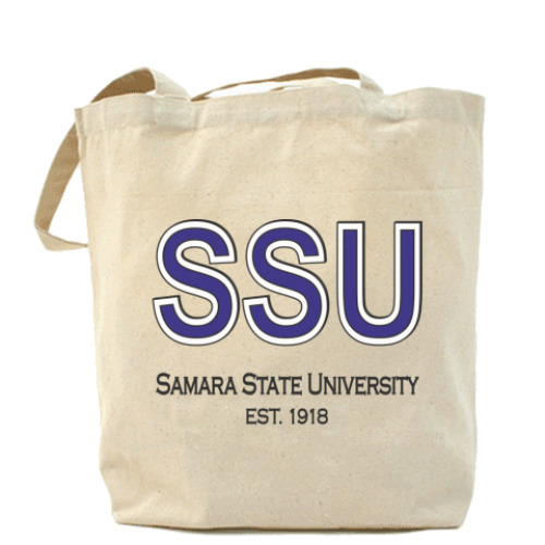 Сумка шоппер с принтом Отличная сумка СамГУ