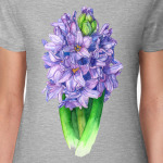 Цветок гиацинт акварель