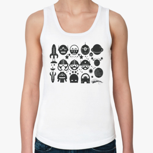 Женская майка с принтом Space / All Space