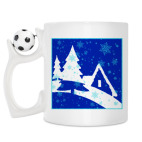 Кружка с футбольным мячиком