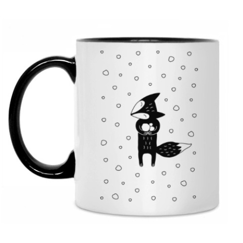 Кружка Лисенок и снегопад