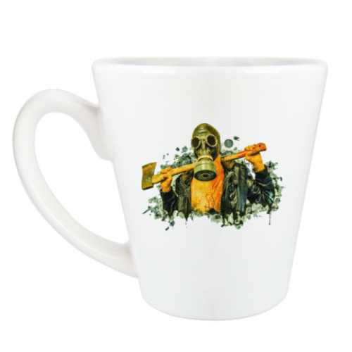 Чашка Латте с принтом Zombie Killer