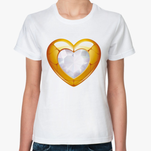 Классическая футболка с принтом  TrueLove