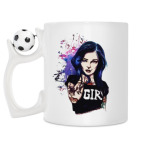 Кружка с футбольным мячиком