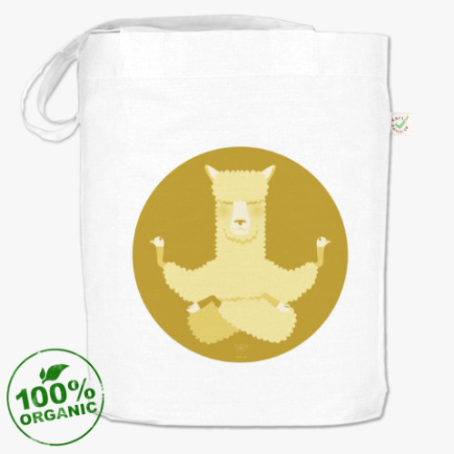 Сумка шоппер с принтом Animal Zen: A is for Alpaca